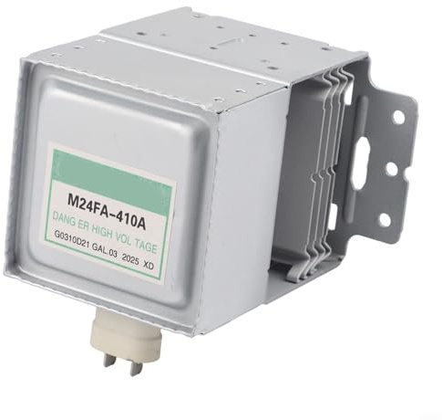 Magnetron für Galanz Mikrowelle M24FB-410A, Metall Ersatzteil mit 4 Kühlrippen, kompatibel mit 2M219 2M253J, silber