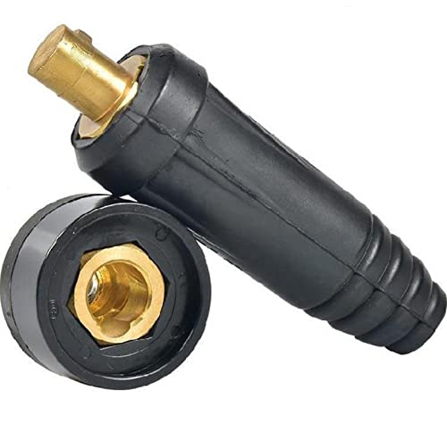 Machine à souder européenne à raccord rapide femelle mâle connecteur de câble adaptateur prise prise adaptateur TIG onduleur outils torche de soudage (rouge, prise 10-25)