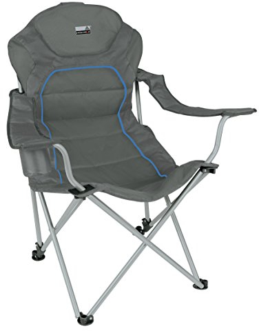 High Peak Stuhl Campingstuhl Alicante, dunkelgrau/blau, 44117