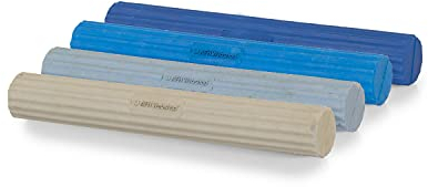 Rubber Twist Bar | Flexibler Übungsstab | Biegehantel | Torsion Trainer | Kräftigung von Hand, Handgelenk, Unterarm und Schulter (4er SPAR-SET leicht (xx-light bis medium))