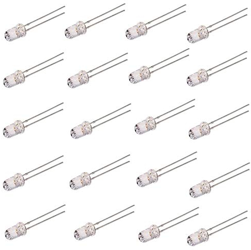 Movilideas - 25X Diodo LED RGB 4,8X5 mm Cambio automático de color 2 Pin alta luminosidad