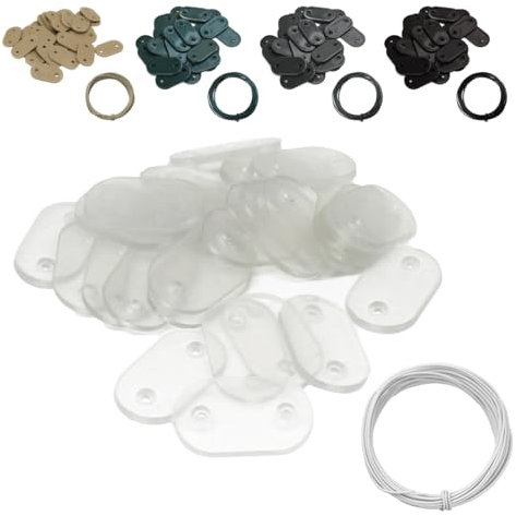 Linxor - Kit de fixation canisse anti-UV - Plusieurs coloris disponibles