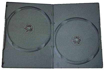 Refresh Cartridges DVD-Hüllen, doppelt, 14 mm, Schwarz, 10 Stück