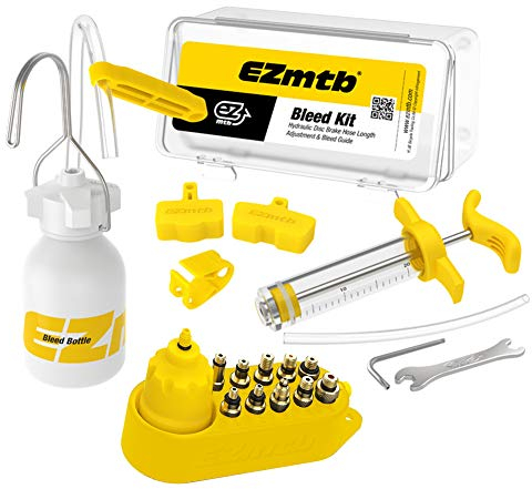 Zchui Brake Bleed Kit, Bicycle Brake Bleed Kit for Shimano, MAGURA, TEKTRO, SRAM Series | Universal Bicycle Hydraulic Disc Brake Oil Mineral with Different Adapters