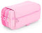 office box Triple Blush - Trousse à Crayons avec 3 Grands Compartiments avec Fermeture à glissière, Plusieurs Poches, Emploi du Temps et Badge d'identification. (Rose)