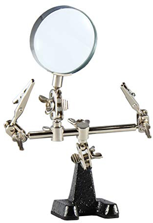 Weller WLACCHHB-02 Helping Hand with Magnifying Glass and 2 Alligator Clamps