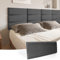 Art3d Lot de 6 Panneaux muraux Auto-adhésifs pour tête de lit King Size - en Velours - pour Chambre à Coucher, Salon - Insonorisé - 60 x 25 cm - Gris fumé