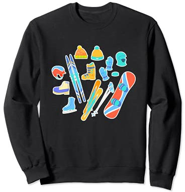 Ski I Matériel de ski I Moniteur de ski Vacances d'hiver Sweatshirt
