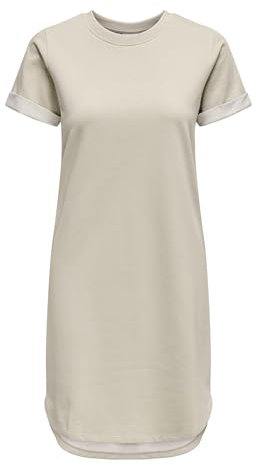JDY Jdyivy S/S Dress Jrs Noos, Vestito casual Donna, Grigio (Chateau Gray), S
