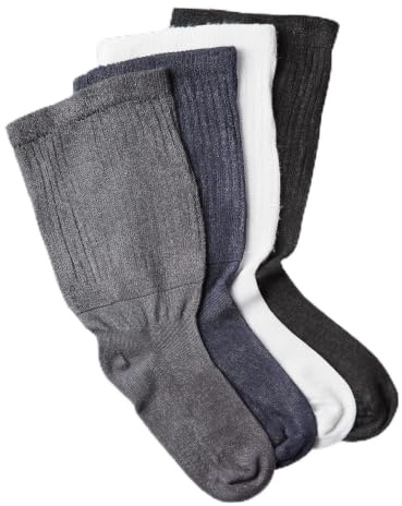 Coopers of Stortford - Pack of 3 Extra-Wide Diabetic Socks - Anti-Bacterial Bamboo with Non-Binding Cuffs for Swollen Ankles for Men