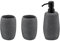 kela Badset Roda, 3-teilig, Zement, grau, 2X Becher, 1x Seifenspender 200 ml, 390239
