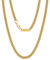 VEXXS 3/4/6mm Herren Panzerkette, 18K Gold beschichtet Cuban Halskette, Miami Kubanische Gliederkette Herren Kette Hip Hop Nickelfrei für Männer (Golden-3mm, 61.00)