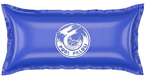 Oreillers de piscine pour piscines hors sol, 1,2 x 2,4 m, kit d'hiver à fermeture, coussin flottant d'hivernage résistant au froid pour piscines