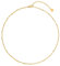 day.berlin Filigrane Damen Halskette Point in Gold 18k vergoldet, 40cm + 5cm variable Länge mit kleinen Kugeln, 316L Edelstahl Kette, nickelfrei & wasserfest