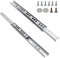Suiwotin 12 Zoll Schubladenschienen Metall Schubladenauszug Kleine Schubladenschienen Kugellager Dual Direction Slide Track Schiene, 2 Stück (1,8cm breit)