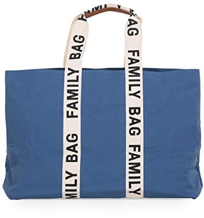 Childhome, Family Bag, Wickeltasche, Reise-/Wochenendtasche, großes Fassungsvermögen, abnehmbare Tasche inklusive, Indigoblau, Signature Collection