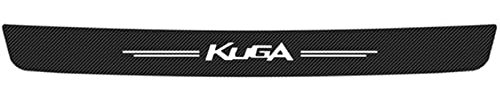 Carbon Fiber Rear Bumpers Protector Guard Strips, for Fo-rd Kuga, Car Trunk Door Sill Edge Anti-Scratch Sticker Styling Accessories,Black