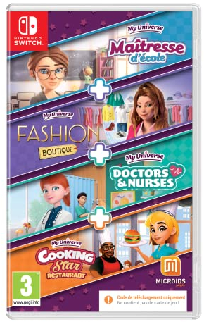 4 Jeux en 1 : My Universe - Pack Metiers Switch (Code de téléchargment)