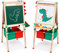 Arkyomi lavagna per bambini lavagnetta cancellabile con rotolo da disegno,lavagna bianca & lavagna Double Face,cavalletto in legno Regolabile in Altezza per bambini 3 anni