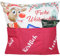 KAMACA Originelles Dekokissen Weihnachtskissen Kissen mit 3 Taschen zum selber Befüllen Größe 43x43 cm tolles Geschenk Weihnachten Nikolaus (Rentier Rudi)