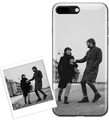 iPhone 7 Plus / 8 Plus Hülle personalisiert mit foto. Handyhülle aus Silikon selbst gestalten iPhone 7 Plus / 8 Plus. Geschenke personalisiert für frauen, mann, kinder,valentinstag, weihnachten