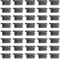 22mm x 22mm Black Plastic Plugs, Black Square Tube Covers, Inner End Caps for Chairs Desks Tables Foot Furniture Pipe, 40 Pcs