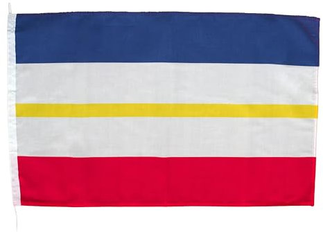 Netflags Flagge Mecklenburg Vorpommern ohne Wappen 40 x 60 cm Schiffsflagge mit 160 g/qm Stoffgewicht