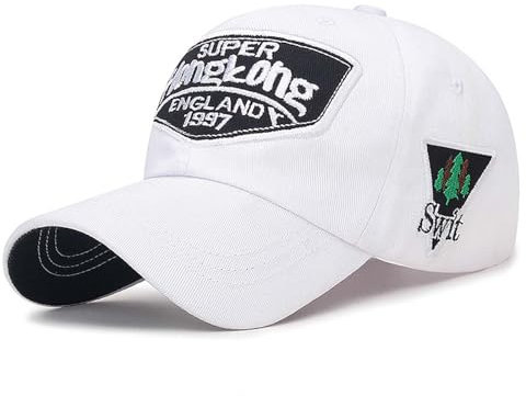 WUODHTW Baseballmütze für Herren und Damen, US-Flagge, Camouflage, Fischerei, taktische Kappen, Armee, Schießen, Jagd, Weiß A, Einheitsgr��e