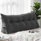 YSZBD Rückenkissen Keilkissen für Bett und Sofa, Lendenkissen, Bett-Rückenstütze Keilform Rückenstützkissen Stützkissen Sitzkissen für Bett Sofa Kopfteil Lesekissen,B-200x50x20cm