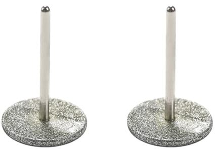 FRCOLOR 2pcs Manicure Polishing and Manicure Electric Remover Discs Nail Bits for Nail Drill Nail Drill Bits Calluss Drill Bit Sanding Discs Nail Drill Flat Nail Drill Bit Stainless Steel