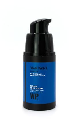 War Paint Game Changer Smoothing Eye Cream with Niacinamide 15ml | Eye Cream for Men, Helps Revitalise the Under-Eyes and Reduce Fine Lines, Boosts Hydration and Luminosity for All Skin Types