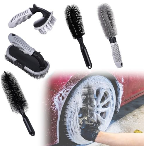 JSYDMA Felgenbürste für Opel Corsa, tragbare Auto felgenbürste für Reinigung in Engen Ecken und Spalten für Böden und Autofelgen