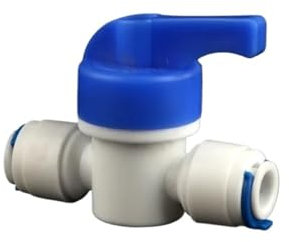 FOPURE Fit 1/4 6.35mm OD Tube Tap Shut Off Ball Valve POM Quick Fitting Connector for Aquarium RO Water Filter Reverse Osmosis System