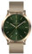 Lilienthal Berlin Herrenuhr Huxley in Beige Gold Green – Armbanduhr am beige-goldenem Mesh-Armband – aus 316L Chirurgenstahl mit einem Quarzuhrwerk & saphirgehärtetem Mineralglas – 40 mm