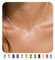 FUNEIA Kette Damen 925 Sterling Silber mit Geburtsstein Anhänger Personalisierte Halskette Silber 925 Wasserfest Schmuck Geburtstags Weihnachten Valentinstag Muttertags Geschenk Frauen Freundin Mama