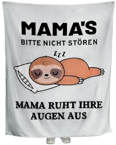 ZUZGO Geschenke für Mama Kuscheldecke Mama Geschenk Geburtstag Muttertag Decke Beste Mama Geburtstagsgeschenk Weihnachten für Frauen