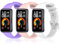 DHWGang 3 Jeux de Bracelets en Silicone Compatibles avec les Montres Intelligentes Huawei Band 10 9 8, Bracelet de Remplacement, Sans Couture, pour le Sport et la vie Quotidienne, Hommes et Femmes