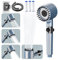‎ButterFox Duschkopf mit Filter, Hochdruck Handbrause mit Schlauch, 4 Strahlarten Duschkopf Wassersparend mit Filtration, shower head für Hartes Wasser,Rest-Chlor,Bakterien, Schwermetall,Blau