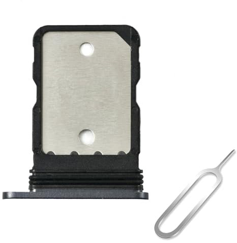 Cemobile SIM Card Tray Slot Holder Replacement for Google Pixel 7 6.3 with Waterproof Rubber Seal Ring & Open Eject Pin (Obsidian/Black)