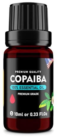 Ampext Europe Copaiba (Copaifera officinalis) 100% reines ätherisches Öl – Premiumqualität – 10 ml