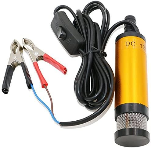 FONGKNOX 12V Stainless Steel Submersible Pump 38mm Diesel Fuel Oil Water Transfer DC Pump for Car Truck Caravan Boat Farm