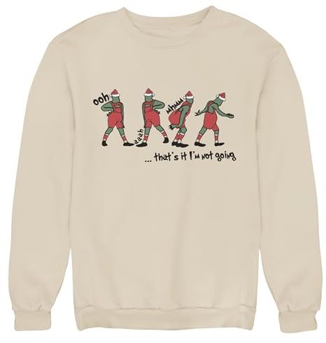 HotScamp Fun Christmas Jumper for Adults, Teens and Kids – That's it I'm Not Going Sweatshirt Movie Sweater for Xmas Party Christmas Day Outfit Festive Sassy Slogan Secret Santa