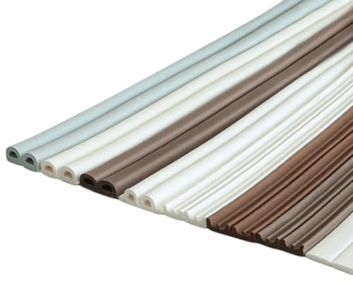 Fensterdichtung 10M Selbstklebender Tür und Fensterdichtungsstreifen Stoßfest Schalldämmend Winddicht und Wärmedämmend Grau Typ P 9 X 5.5mm