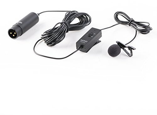 Movo LVM-XLR1 Self-Powered XLR Omnidirectional Lavalier Microphone for Mixers, Recorders, Camcorders & More