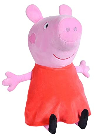 Peppa Wutz Plüschfigur 33 cm – weiches Kuscheltier für Kinder ab 0 Jahren – Peppa Pig Stofftier bekannt aus der TV Serie – Geschenk für Mädchen Jungen – hochwertig verarbeitet – ideal zum Kuscheln
