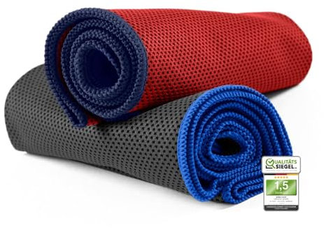 NirvanaShape 1x Kühlendes Handtuch - Mikrofaser Kühltuch als Sporthandtuch für Fitness, Yoga, Sport, Golf - Ice Towel Handtuch mit Kühlfunktion