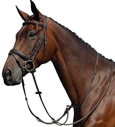 Collegiate Syntovia+ Plain Flat Running Martingale, Brown, Full