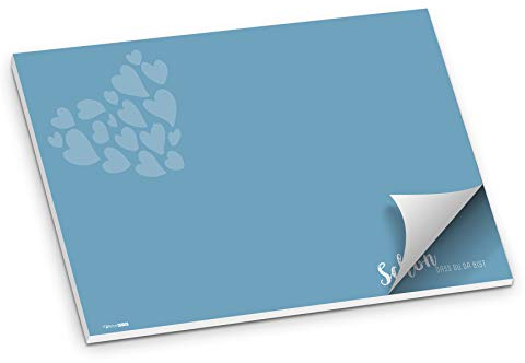 itenga Tischset Platzset Schön DASS du da bist Papier I DIN A3 Nordic Blue