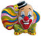 KarnevalsTeufel Wand-Deko Clown Wandbild extra bunt und groß 3D ca. 54 cm hoch für Fasching, Karneval, Party