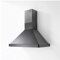 KDesign Campana moderna de pared y esquina modelo Capri varios tamaños con motor 500 m3/h, filtros de carbono, iluminación LED, diseño 100% fabricado en Italia (Titanio, 90 cm)